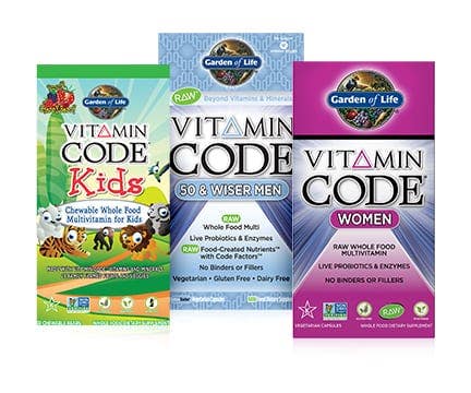 vitamin code line by garden of life