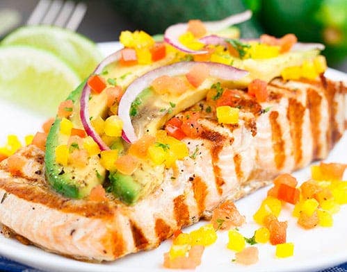 grilled fish with salsa