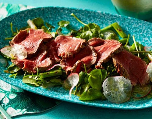 beef watercress salad