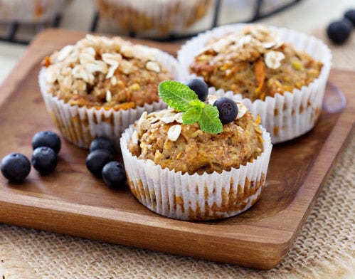 banana oat yum yum muffins