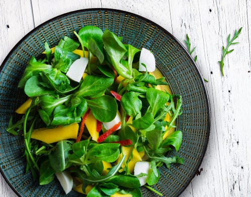 green mango watercress arugula salad