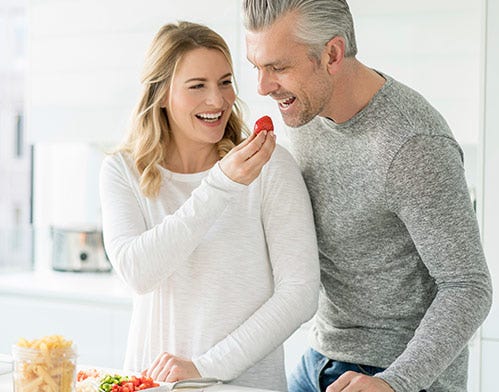 couple eating