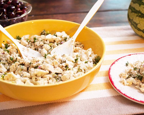 Cauliflower mock potato salad Cauliflower mock potato salad
