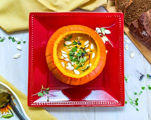 Vegan pumpkin soup