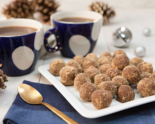 Chocolate gingerbread truffles Chocolate gingerbread truffles