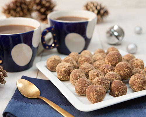 Chocolate gingerbread truffles