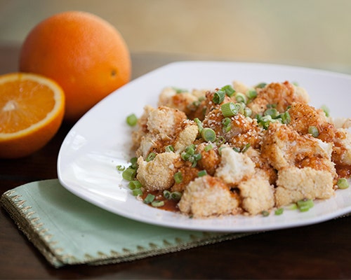 Baked orange cauliflower Baked orange cauliflower