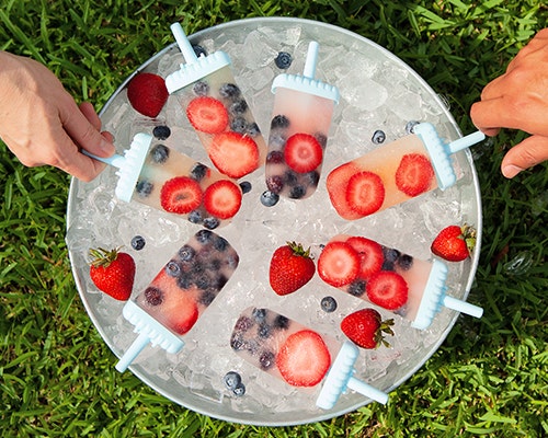 Red, White & Blue Popsicles