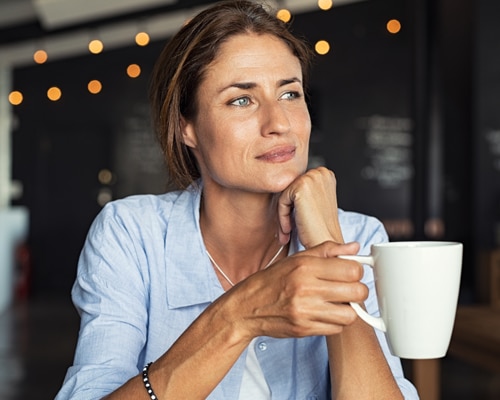 woman with coffee cup woman with coffee cup