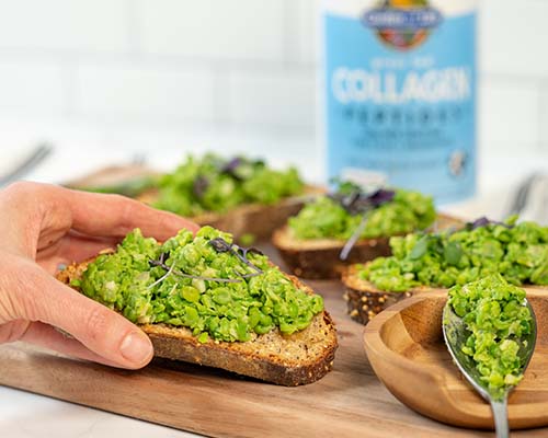 Minty Mashed Peas and Toast