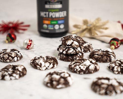 Keto Chocolate Crinkle Cookies