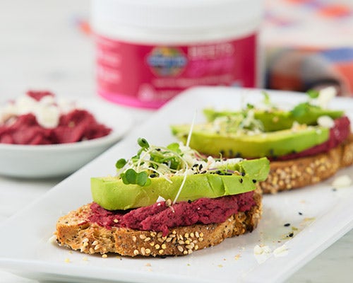 Beet Hummus recipe with detox properties