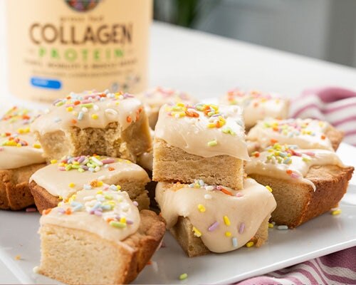 collagen birthday cake bars