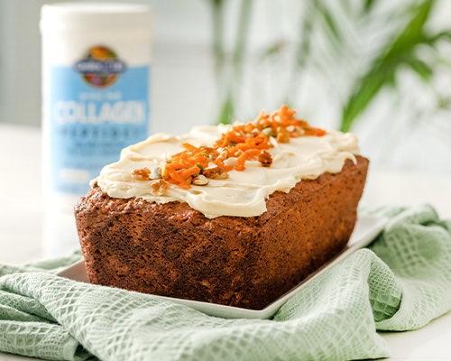 collagen carrot cake loaf