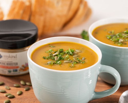 Curry Butternut Squash Soup with Turmeric