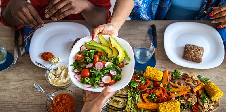 plant based dinner