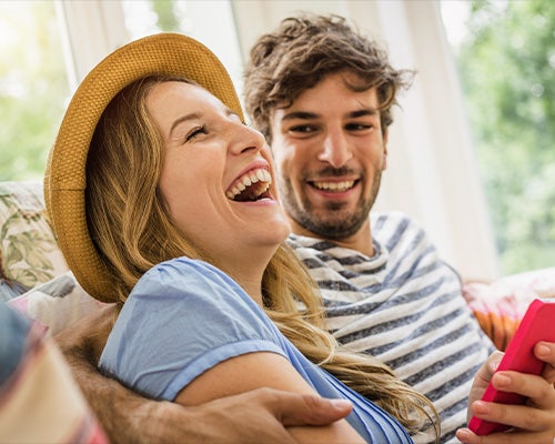 Happy Couple Laughing