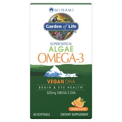 Minami Algae Omega-3 Vegan DHA Orange - 60 Softgels