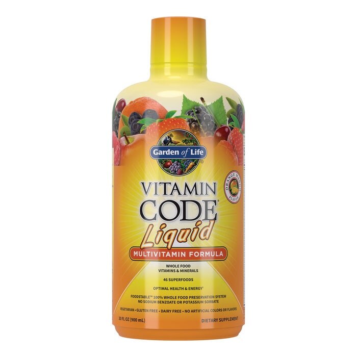 Liquid Multivitamin Orange Mango Vitamin Code Garden of Life