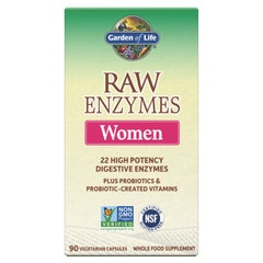 RAW Enzymes Women Digestive Health 90 Capsules
