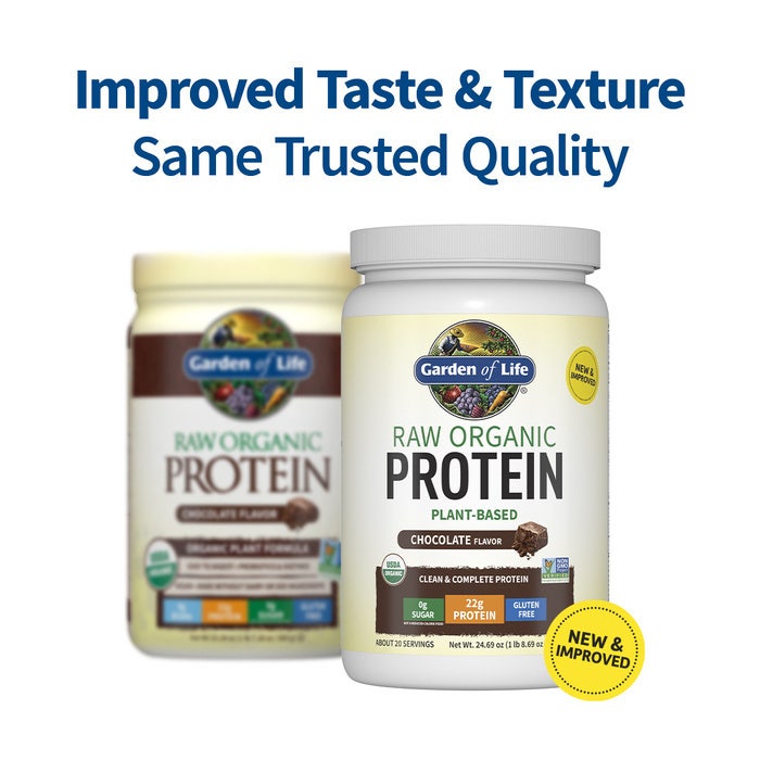 Raw Organic Protein Powder Chocolate | Garden of Life