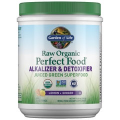 Raw Organic Perfect Food Alkalizer and Detoxifier Lemon-Ginger 9.94oz (282g) Powder