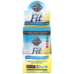 Raw Organic Fit Protein Chocolate Cacao 10 Packets 1.6oz (45.5g) Powder