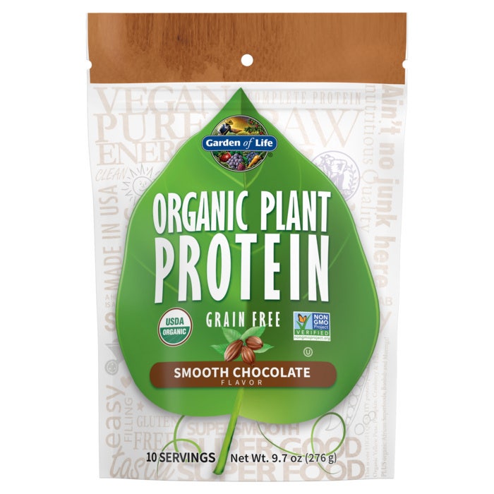 Organic Plant Protein Smooth Chocolate 9.7oz (276g) Powder