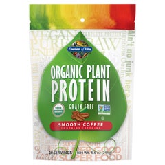 Organic Plant Protein Smooth Coffee 8.6oz (244g) Powder