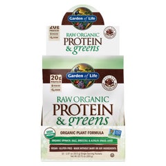 RAW Protein & greens Chocolate Cacao 10 Packets 1.07oz (31g) Powder