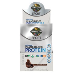 SPORT Organic Plant-Based Protein Chocolate 12 Packets 1.6oz (44g) Powder