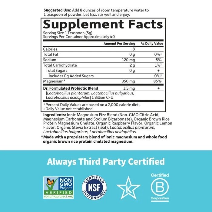 Raspberry Powdered Magnesium | Garden of Life