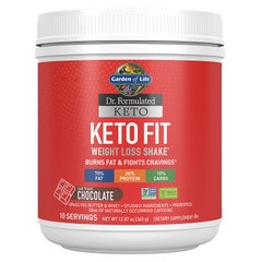 Dr. Formulated Keto Fit Weight Loss†* Shake Chocolate 12.87oz (365g) Powder
