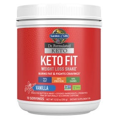 Dr. Formulated Keto Fit Weight Loss†* Shake Vanilla 12.52oz (355g) Powder