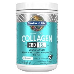 Grass Fed Collagen CBD 15mg Unflavored 10.12oz (287g) Powder