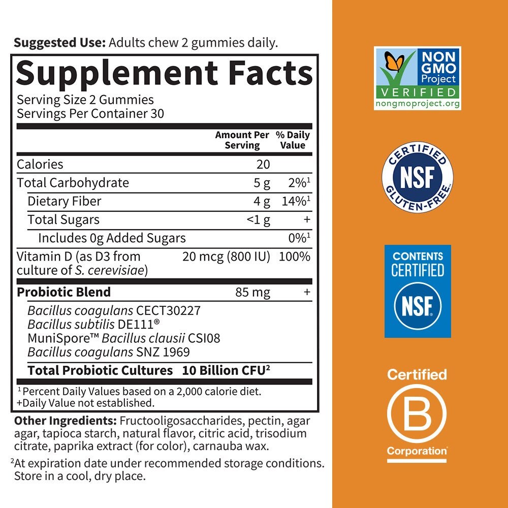 Dr. Formulated Probiotics 10 Billion Gummies 60 ct
