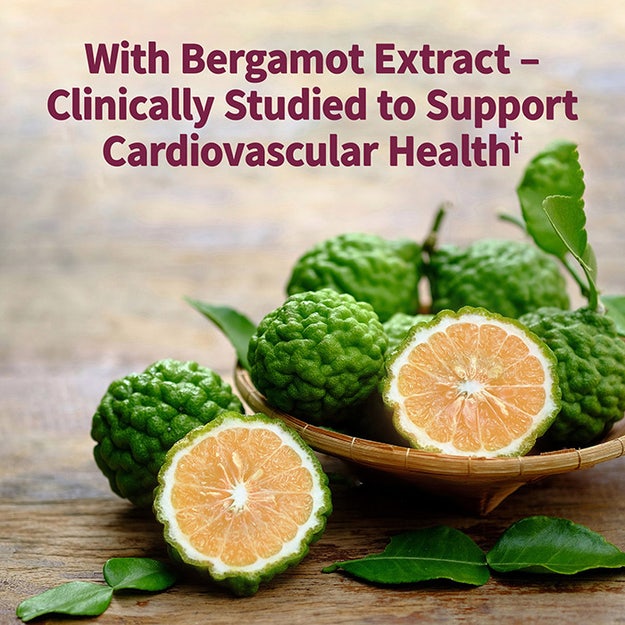 120 Count Citrus Bergamot Capsules - 25:1 Extract For Heart Health & Cholesterol