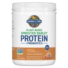 Sprouted Barley Protein + Probiotics Powder - Vanilla Caramel