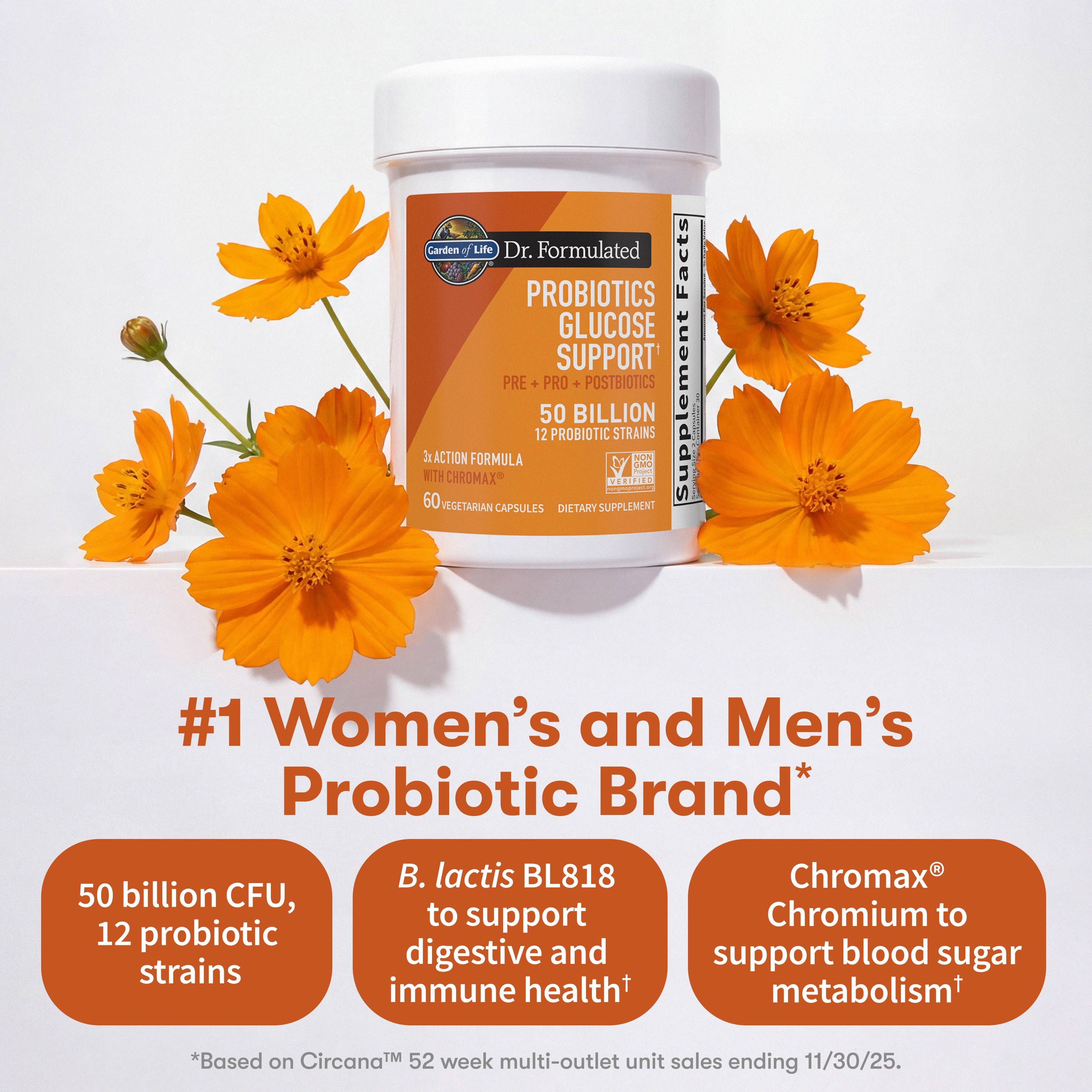 garden of life glp-1 products Dr. Formulated Probiotics Glucose Support Capsules