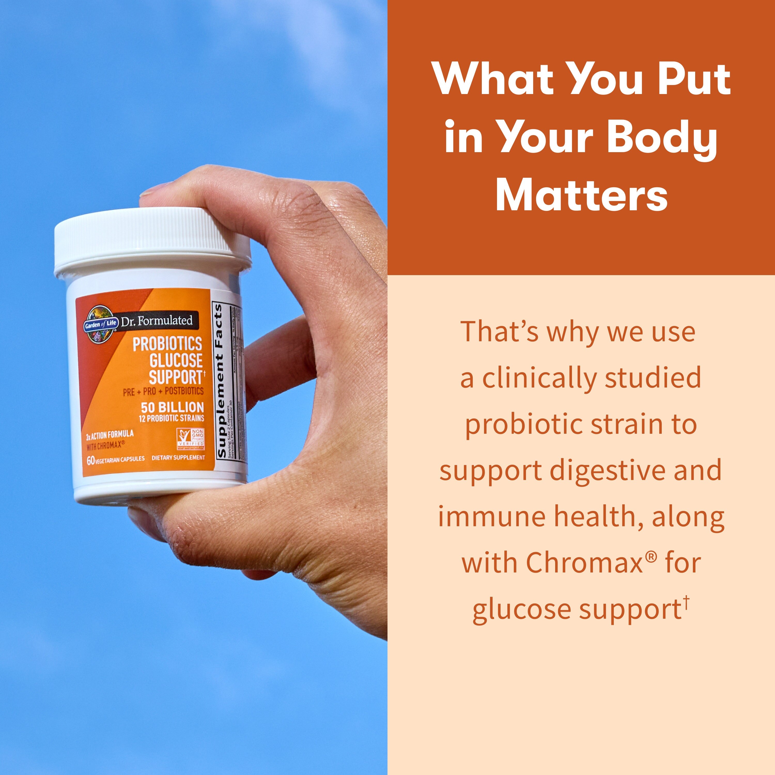 garden of life glp-1 products Dr. Formulated Probiotics Glucose Support Capsules