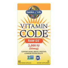 Vitamin Code Raw D3 2000 IU Capsules