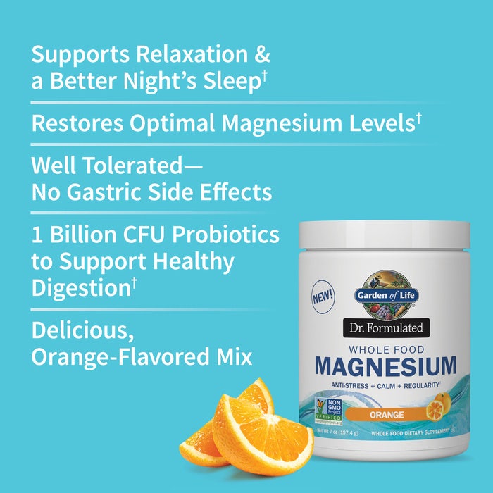 Orange Magnesium Powder | Garden of Life