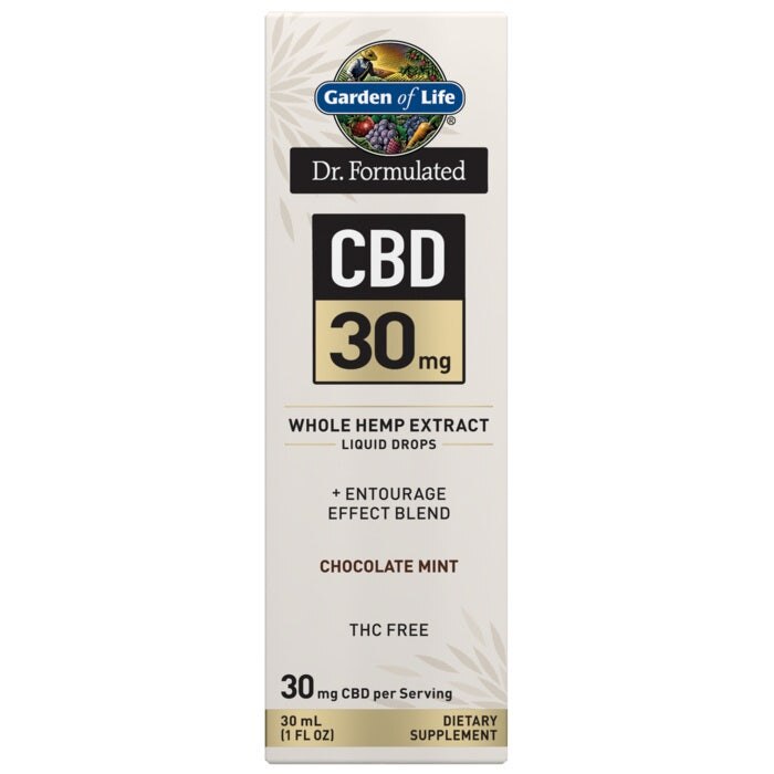 CBD 30mg Whole Hemp Extract Liquid Drops | Garden of Life