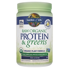 Raw Organic Protein & greens - Vanilla, 19.4 oz (550 g)