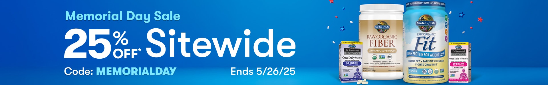 Memorial Day Sale, 25% Off Sitewide Sale, Code: MEMORIALDAY, Ends 5/26/25