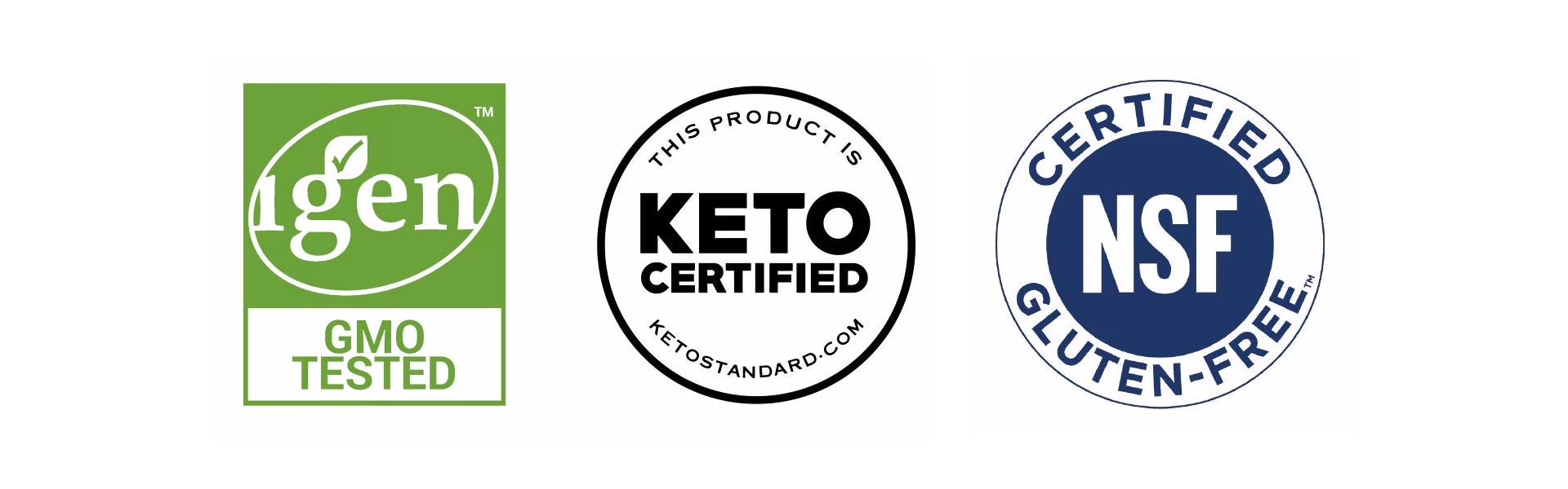 Grass Fed Multi-sourced Collagen Hyaluronic Acid certifications