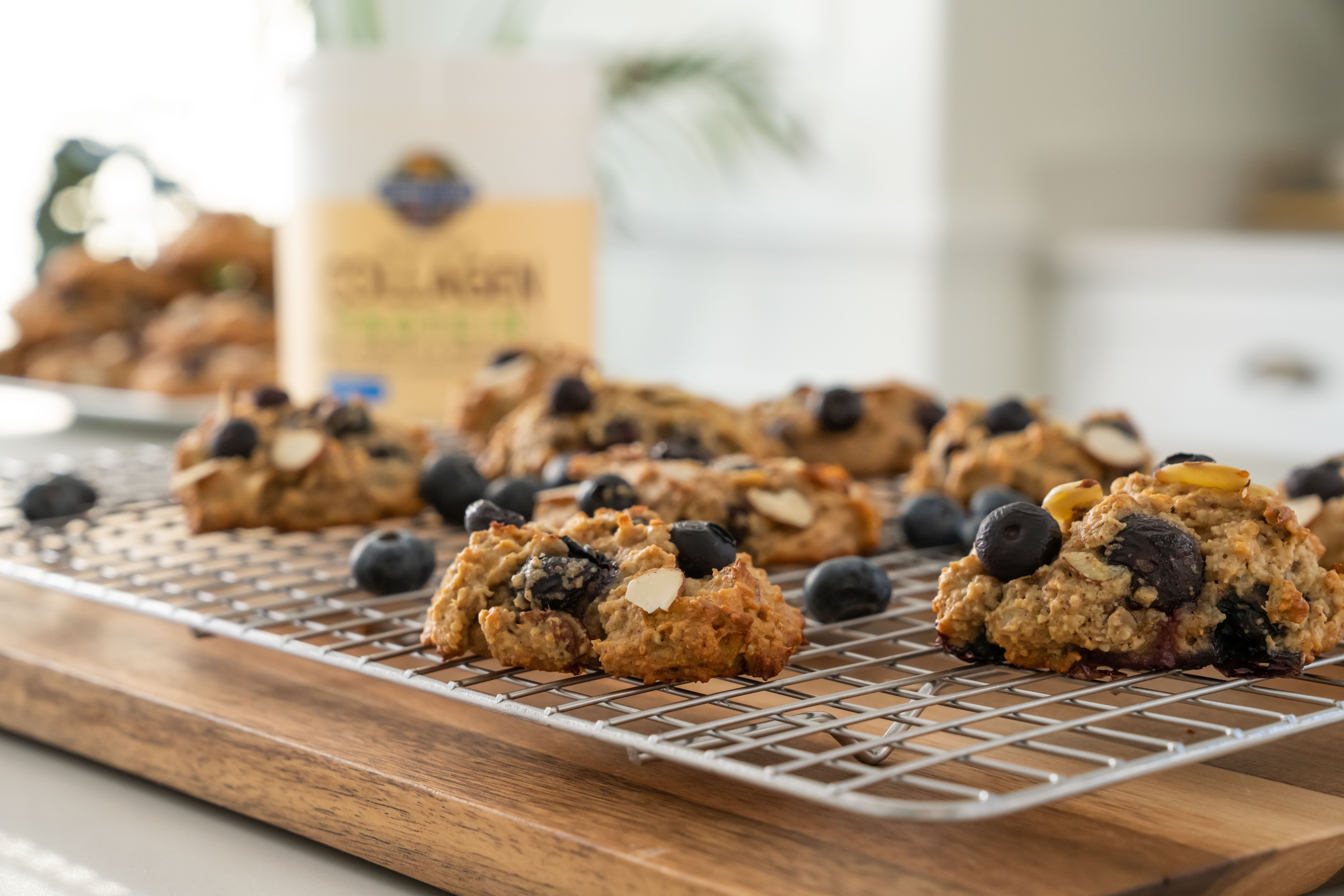 Blueberry Almond Breakfast Cookies