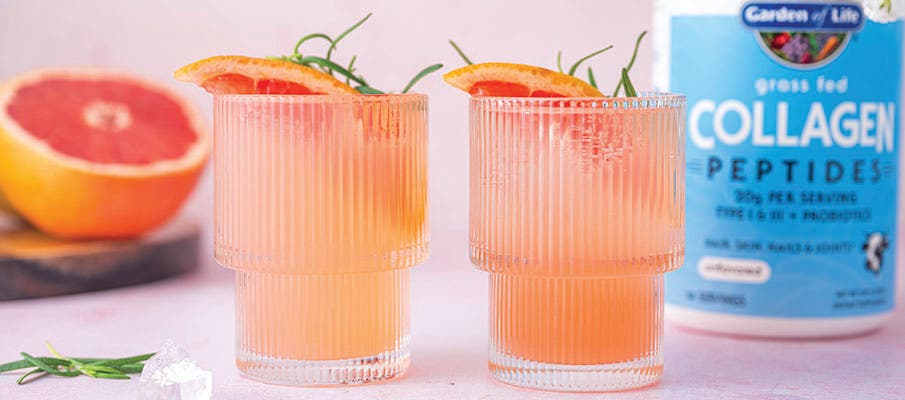 healthy grapefruit mocktail