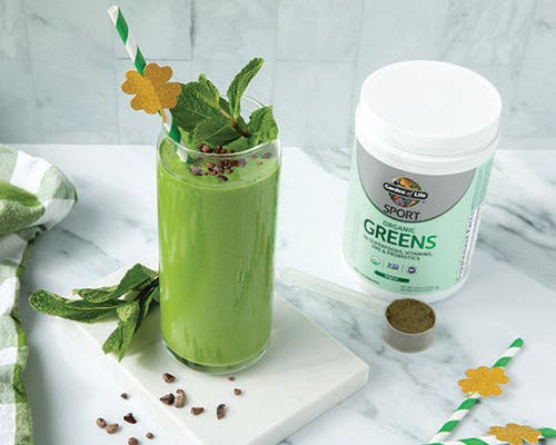 greens smoothie with protein