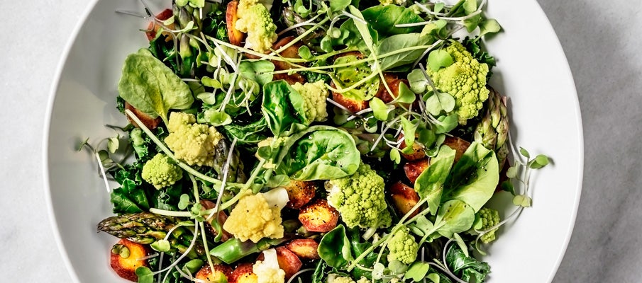 Roasted Vegetable Salad Recipe with Collagen Dressing